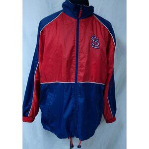 G-III Carl Banks MLB St Louis Cardinals Baseball Large Full Zip Spellout Jacket